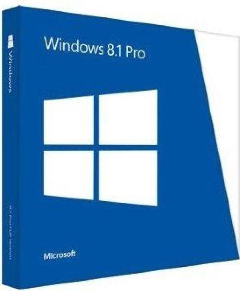 Windows 8.1 Pro, Türkçe, 64 Bit/32 Bit, KUTU DVD, FQC-07358