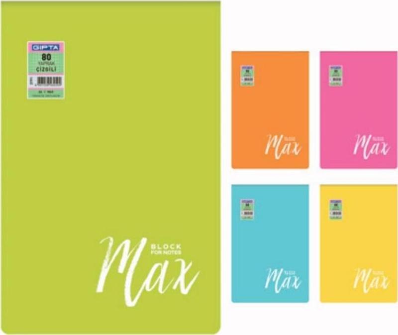 Max A4 80 Yp Dikişli Kareli Bloknot 2791