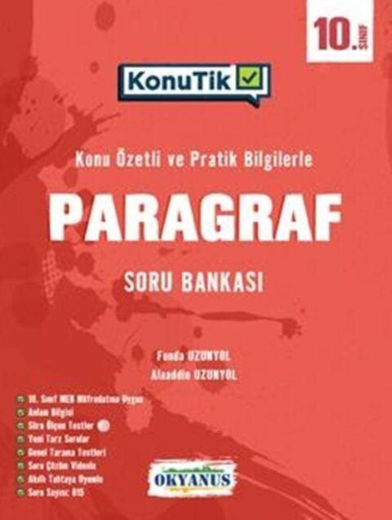 Okyanus Yayınları 10. Sınıf KonuTik Paragraf Soru Bankası