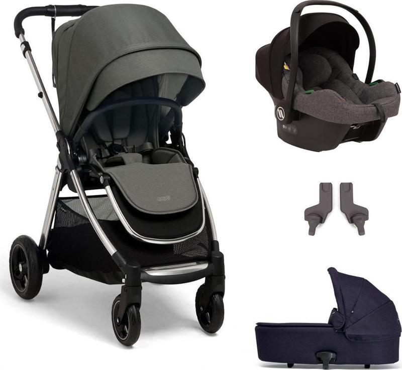 Mamas Papas Flip XT 3 Portbebeli Travel Sistem Bebek Arabası Harbour Grey