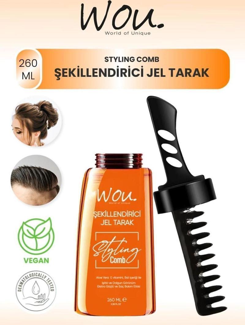 Wou Saç Şekillendirici Jel Tarak 260 Ml