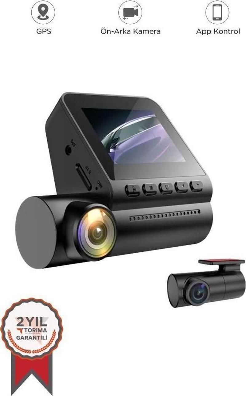 TA-07 Ön 4K ve Arka 1080P Kameralı 4in1 Gece Görüşlü,GPS,WİFİ,Park Modu,Geri Görüş Araç Kamerası