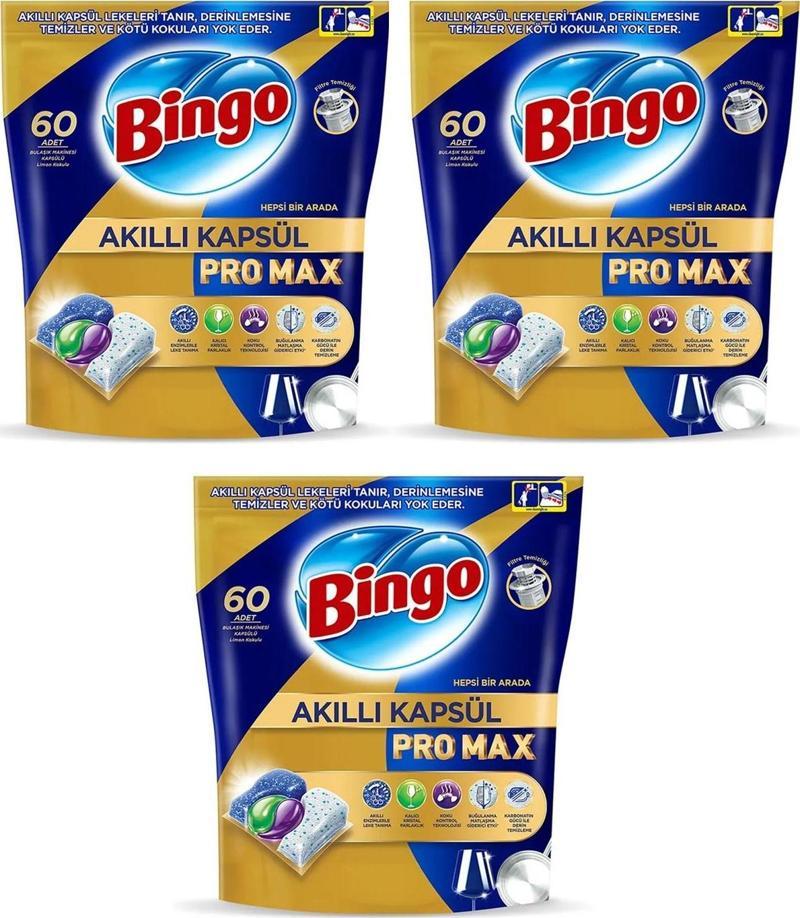 Akıllı Kapsül Pro Max Bulaşık Makinesi Tableti 60'lı x 3 Adet (180 Kapsül)