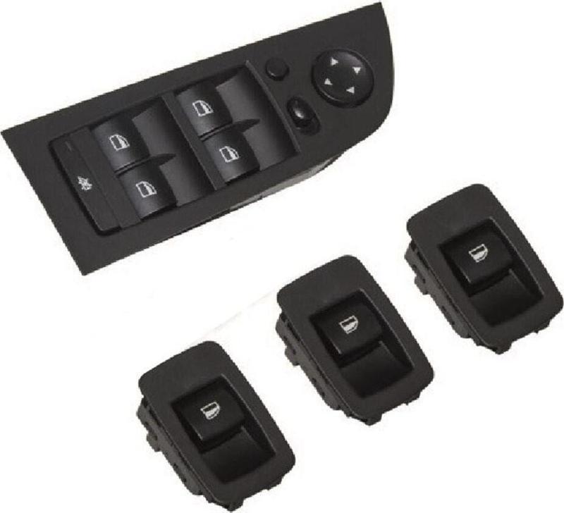 Bmw E90 Lcı Cam Düğmesi Çerçeve Set Siyah Katlanır Ayna 2005-2012