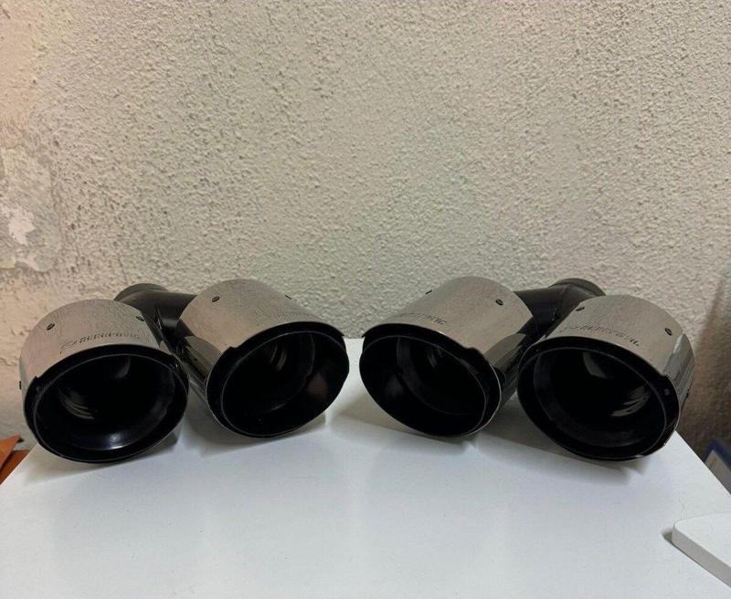 Egzoz Ucu Universal Çiftli Siyah 100mm AKRAPOVIC