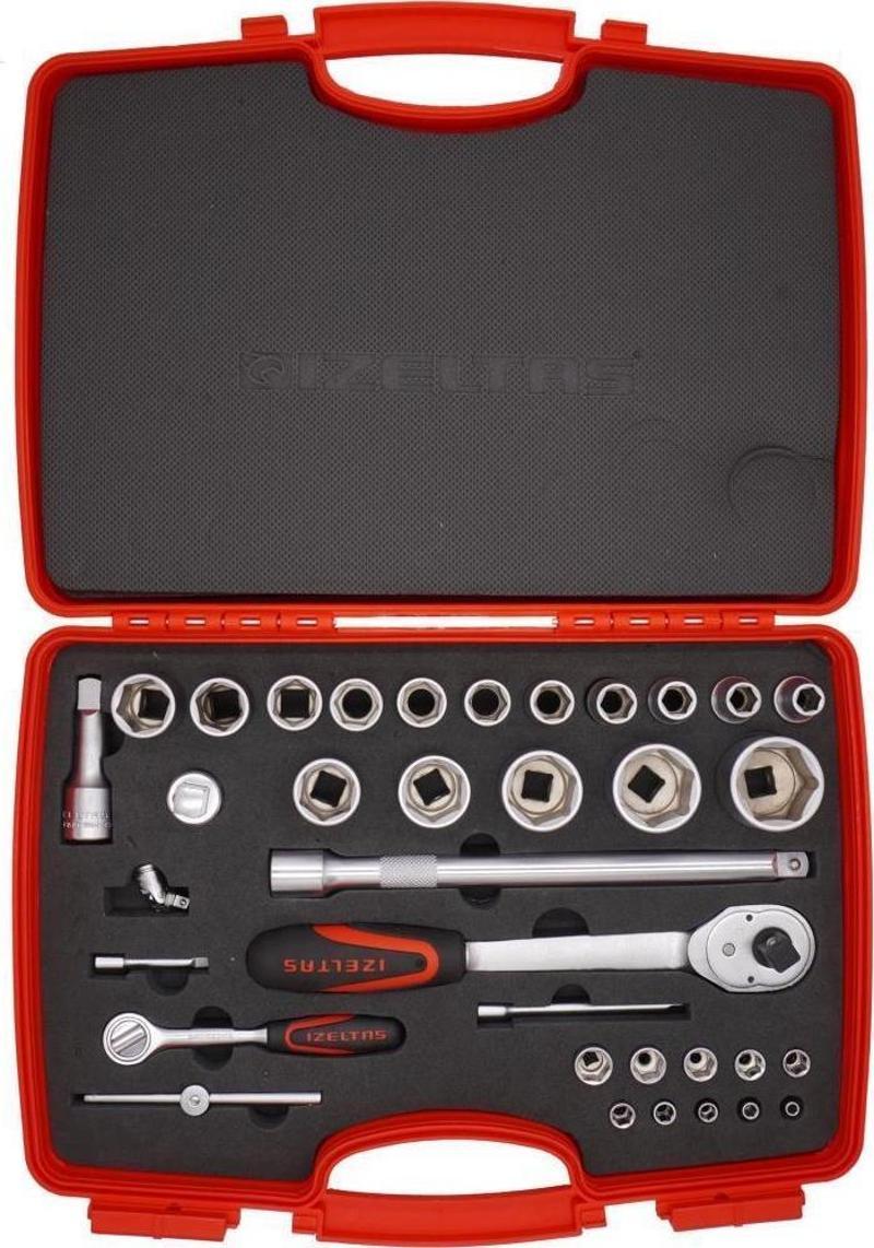 1/4” - 1/2” Altı Köşe Lokma Anahtar Takımı 35 Parça 1113001038