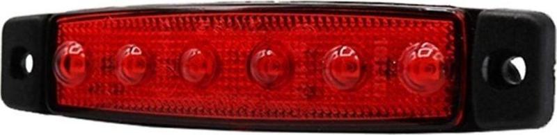 Basamak Aydınlatma Kırmızı 6led 24v Sbb24r6