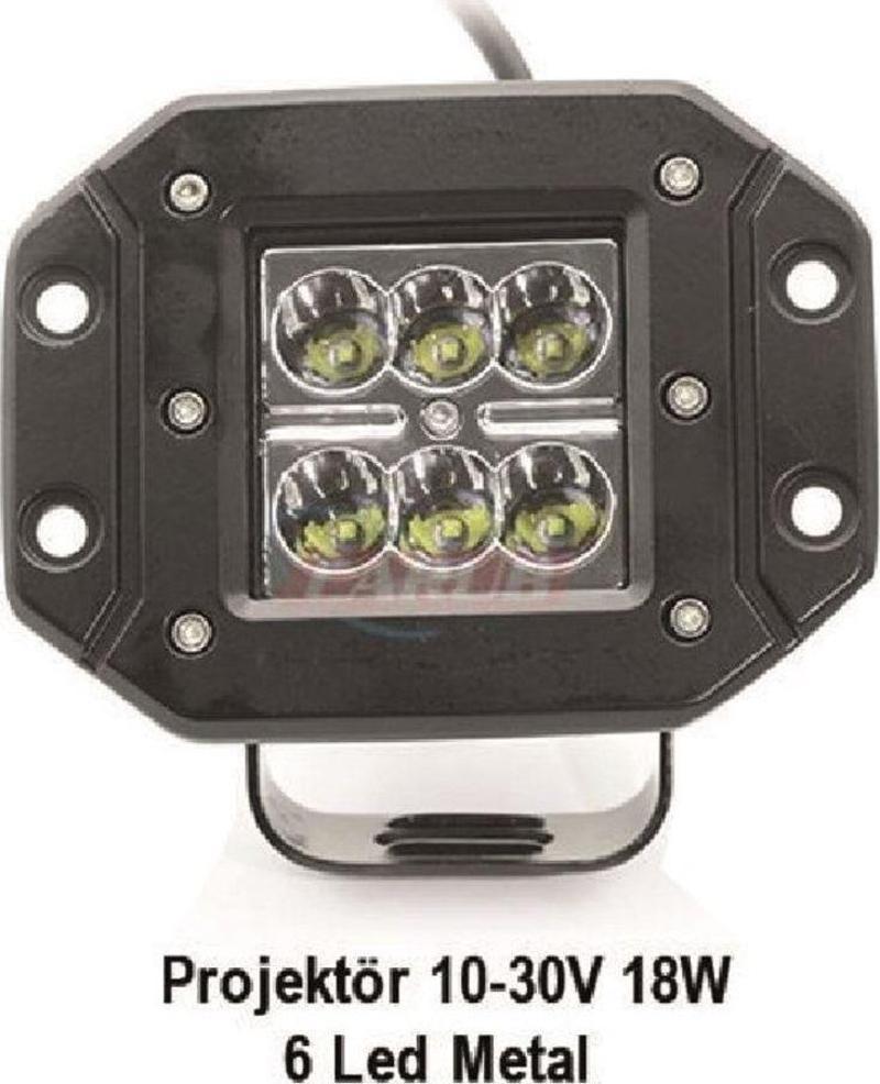 Çalışma Lambası Projektör 10-30v 18w 6 Ledli Br3010563