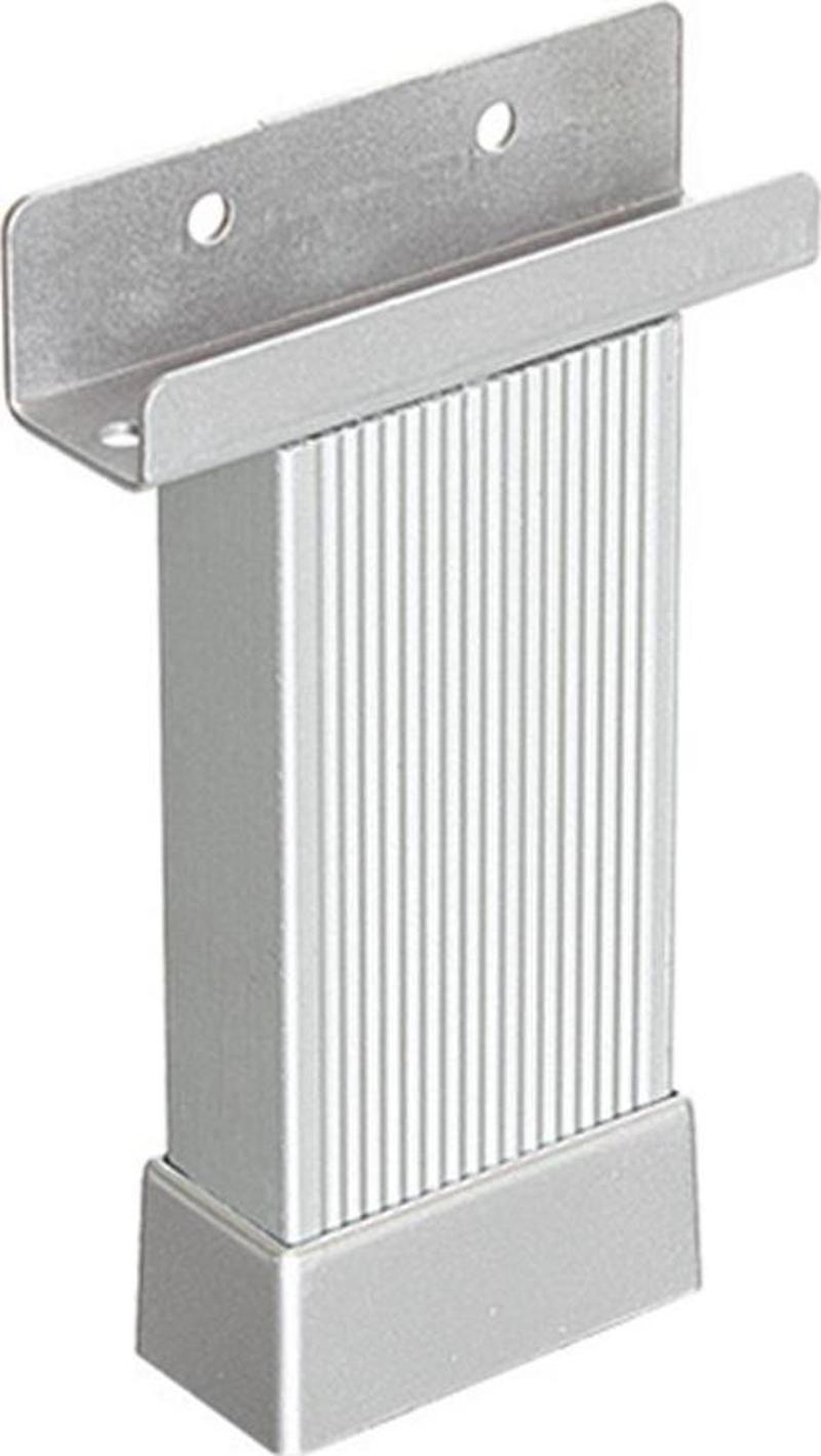EROĞLU 20X45  ALÜMİNYUM U ÇİZGİLİ AYAK MATKROM MAT KROM 12 CM