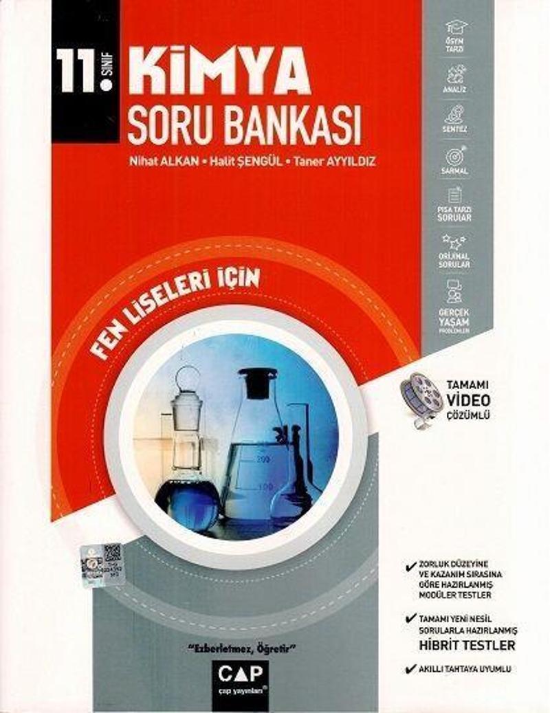 11. Sınıf Fen Lisesi Kimya Soru Bankası Çap Yayınları