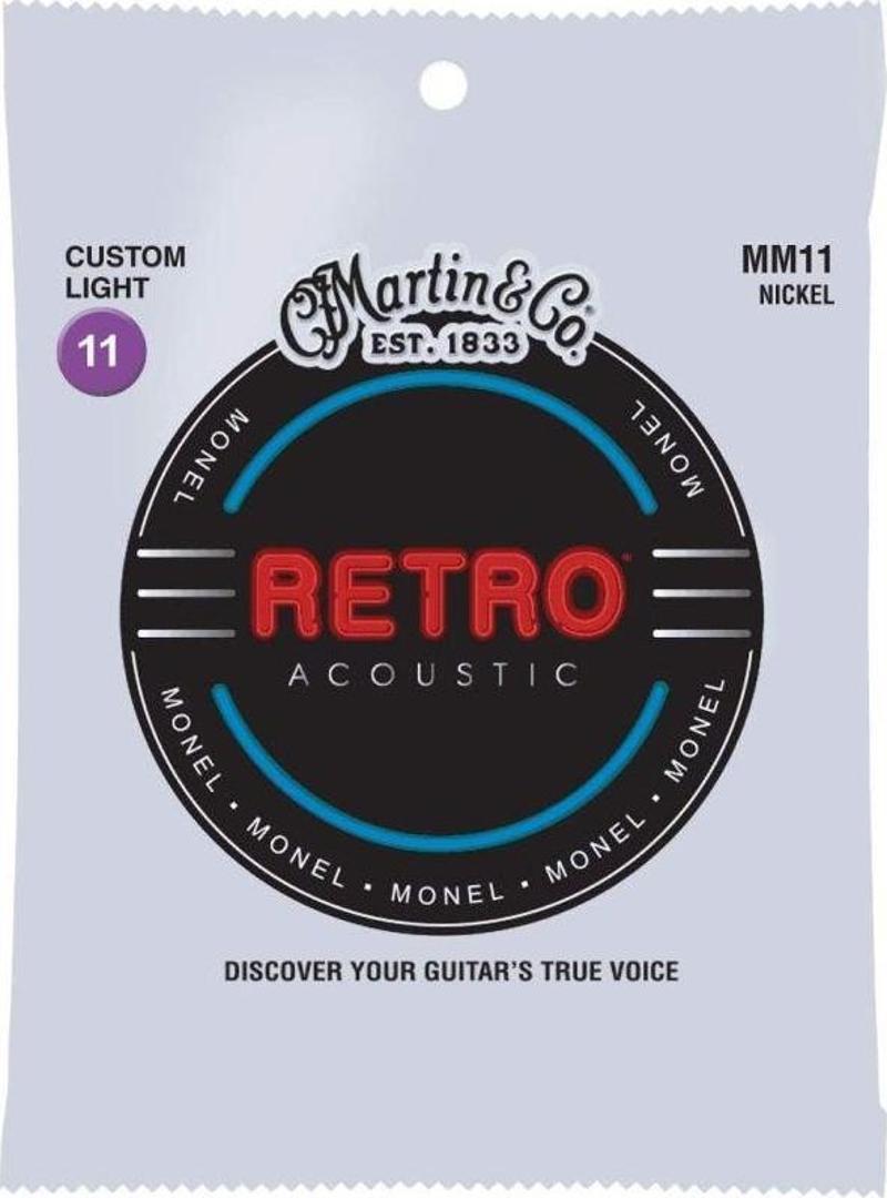 Martin Co Retro (MM11) 011-.052 Custom Light  Akustik Gitar Teli