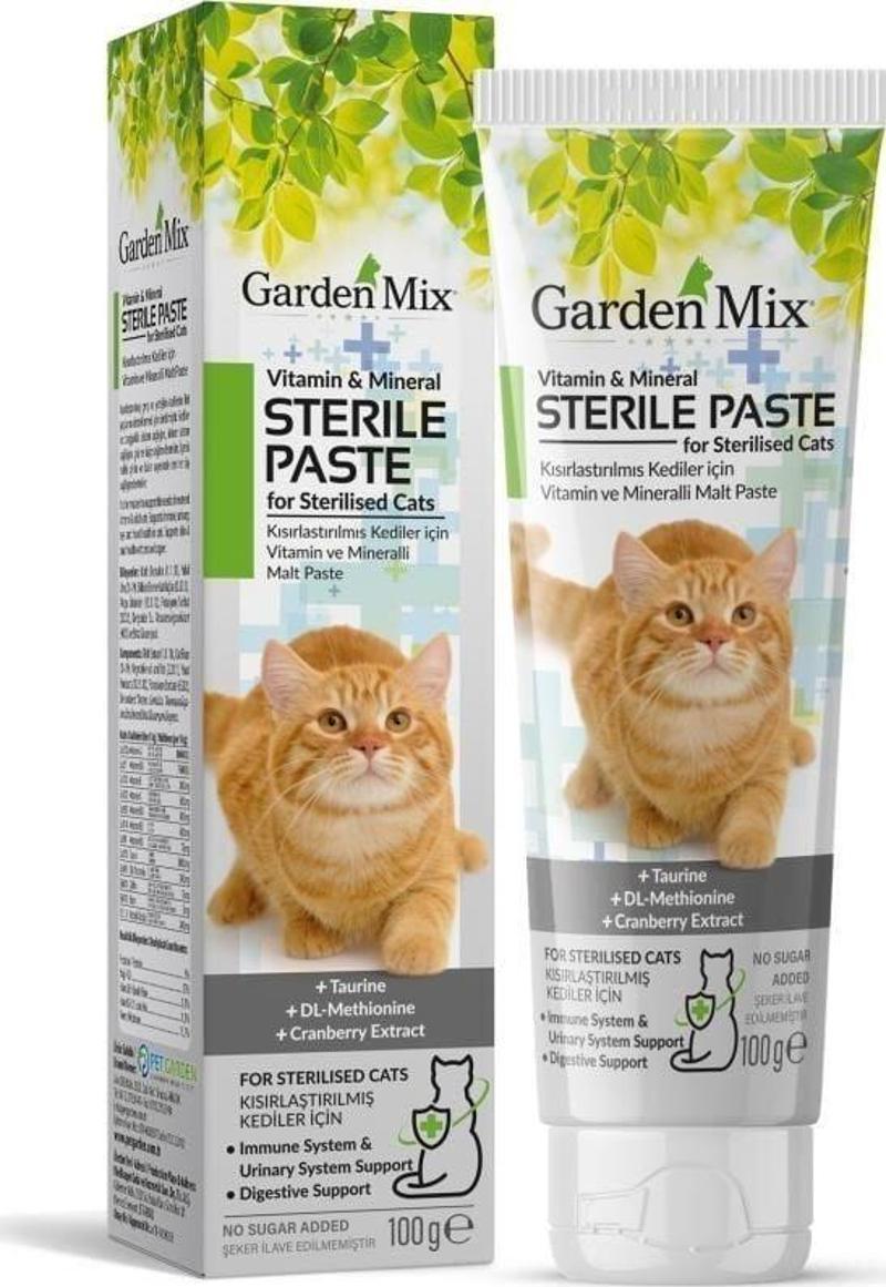 Garden Mix Kedi Steril Multivitamin Macun 100 Gr 