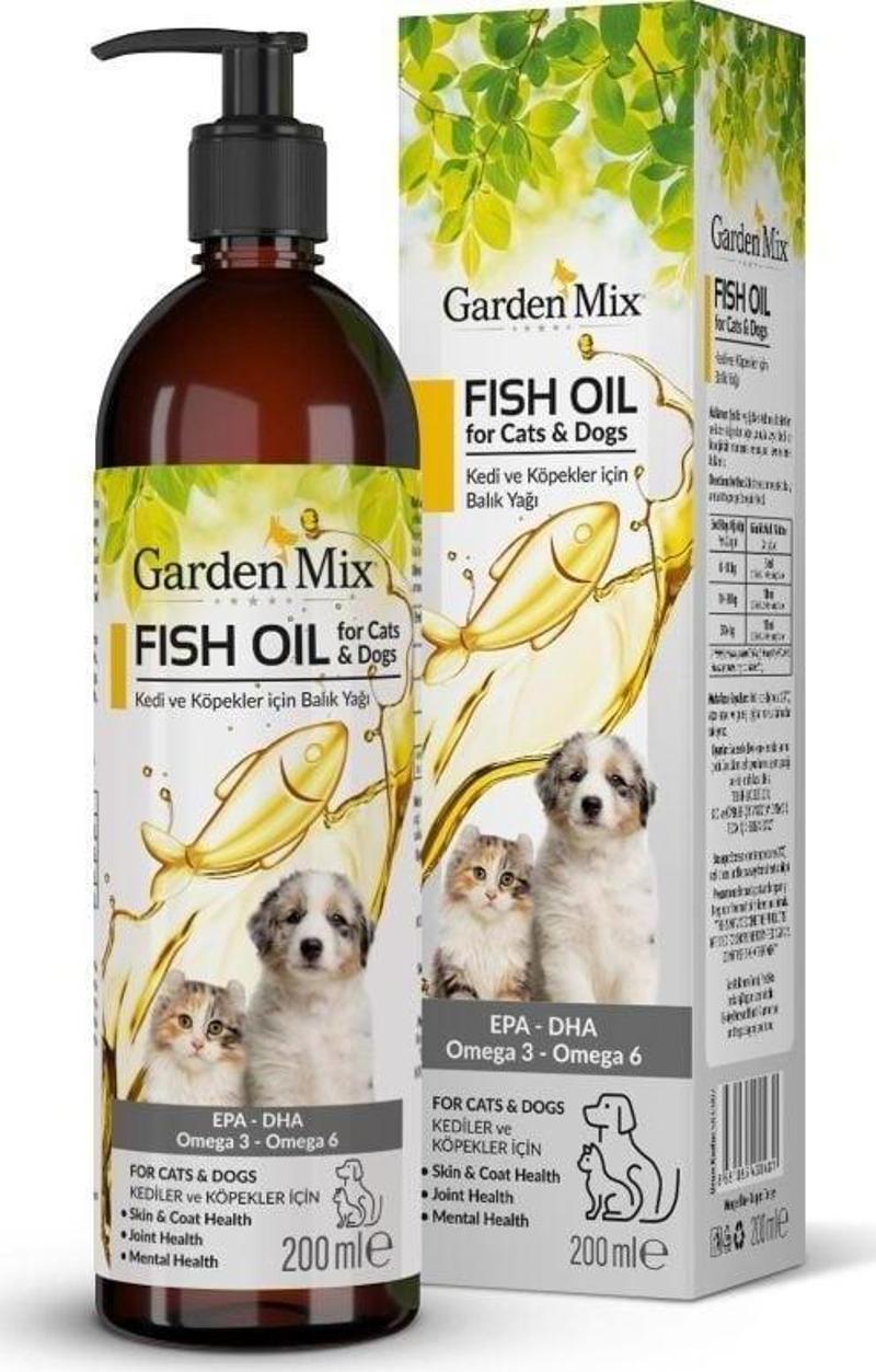 Garden Mix Kedi ve Köpek Somon Yağı 200 Ml