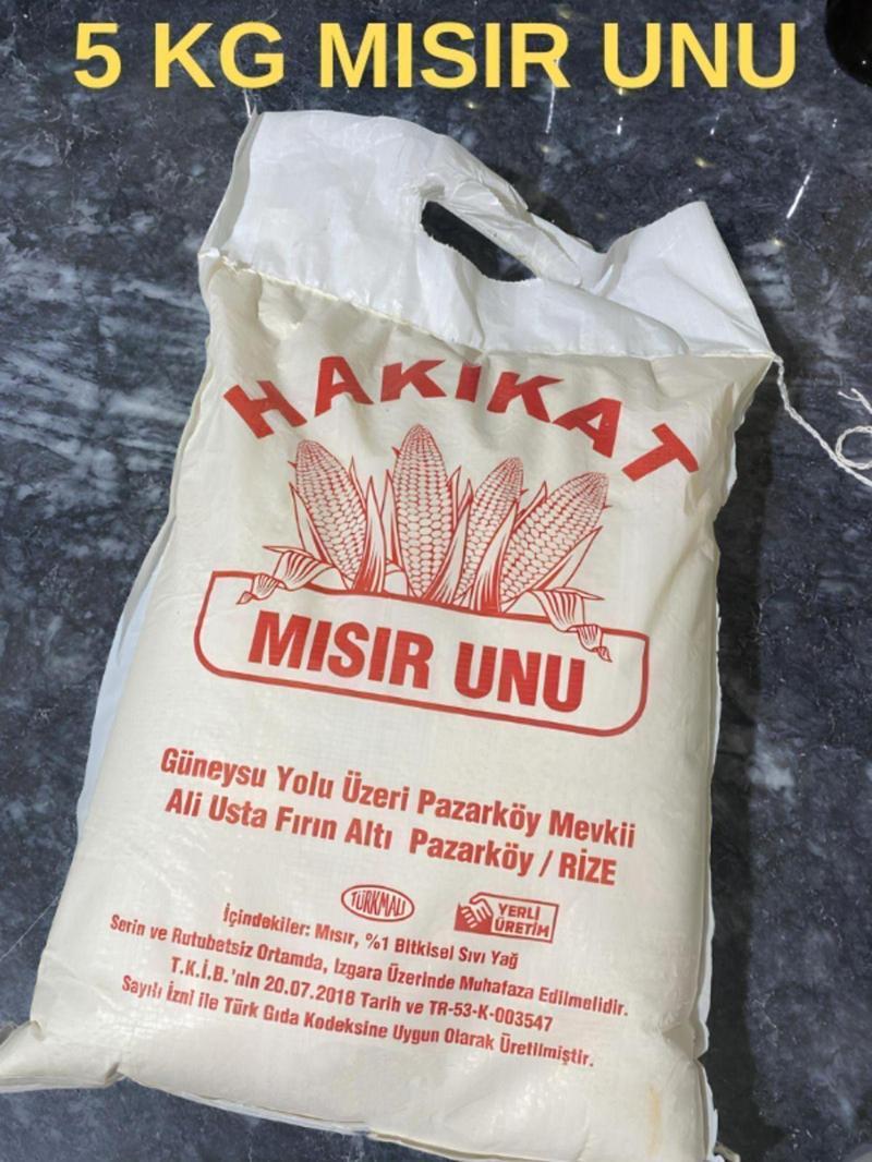 Rize Mısır Unu Taş Değirmen Mısır Unu 5 Kg