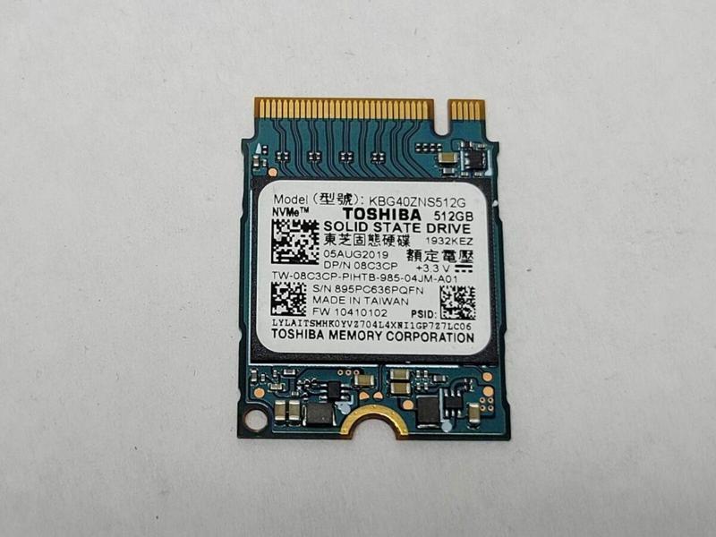 KIOXIA 256GB BG4 KBG50ZNS256G  PCIe Gen4x4 NVMe 2230 M.2 SSD (TOSHIBA)