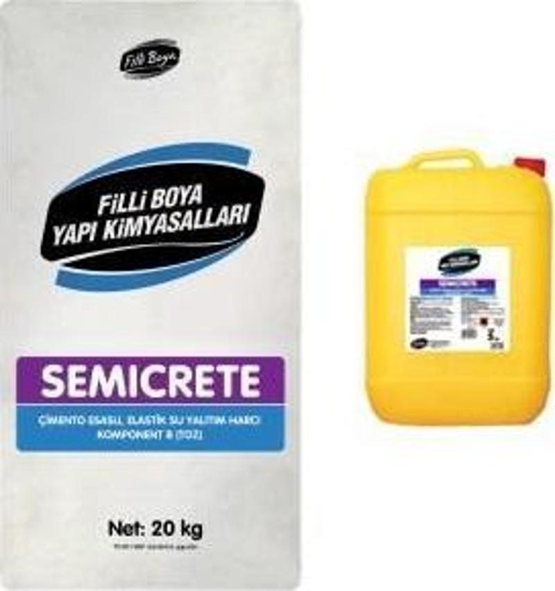 Semicrete Su Yalıtım 20 Kg Toz+5 Kg Sıvı