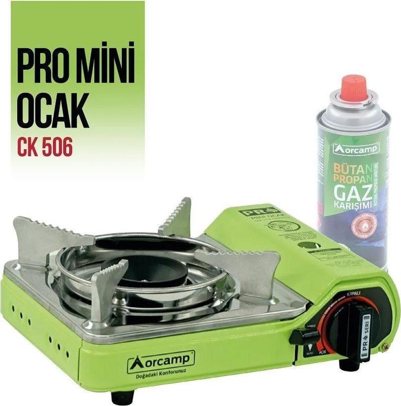 Orcamp Tekli Çantalı Mini Portatif Ocak Yeşil CK-506