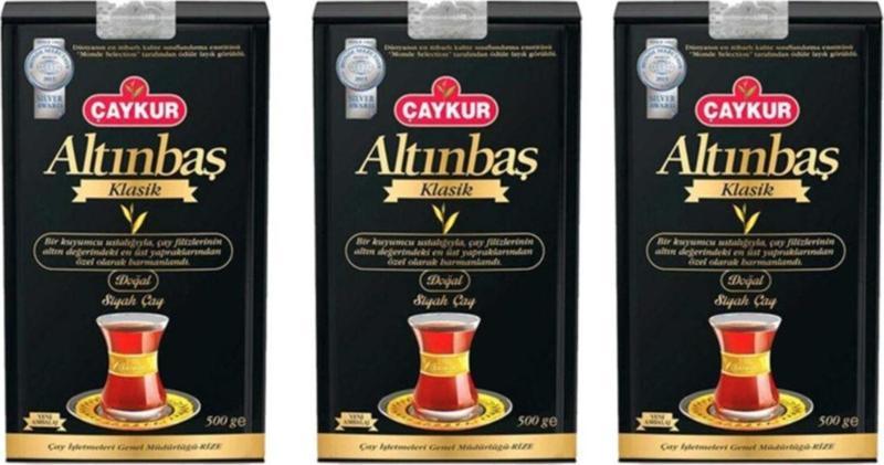 Altınbaş Siyah Dökme Çay 500 Gr - 3 Adet
