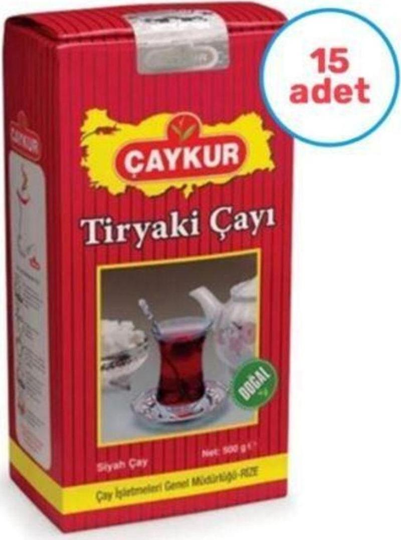 Tiryaki Siyah Dökme Çay 500Gr X 15 Adet