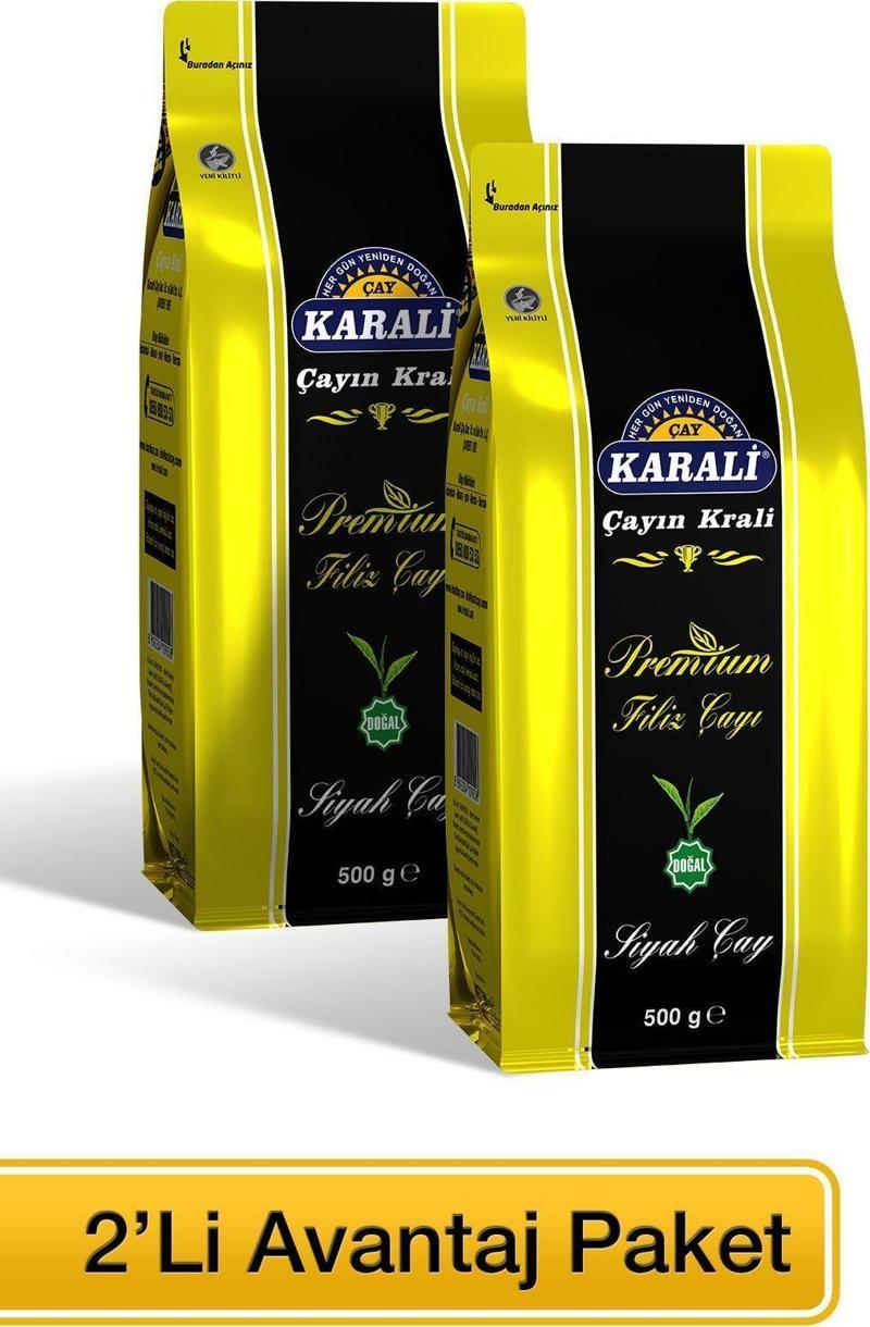 Karali Premium Filiz Dökme Siyah Çay 500 Gr X 2 Adet