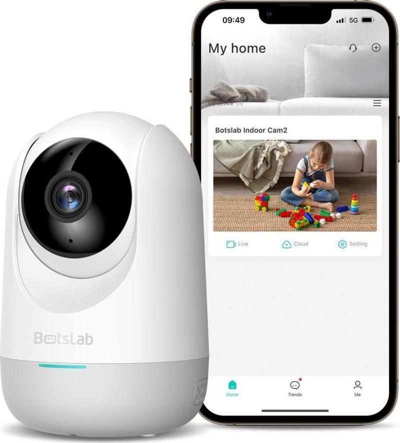 Botslab 360+ C211 2K Pro 360 Derece Bebek IP Wi-Fi Güvenlik Kamerası