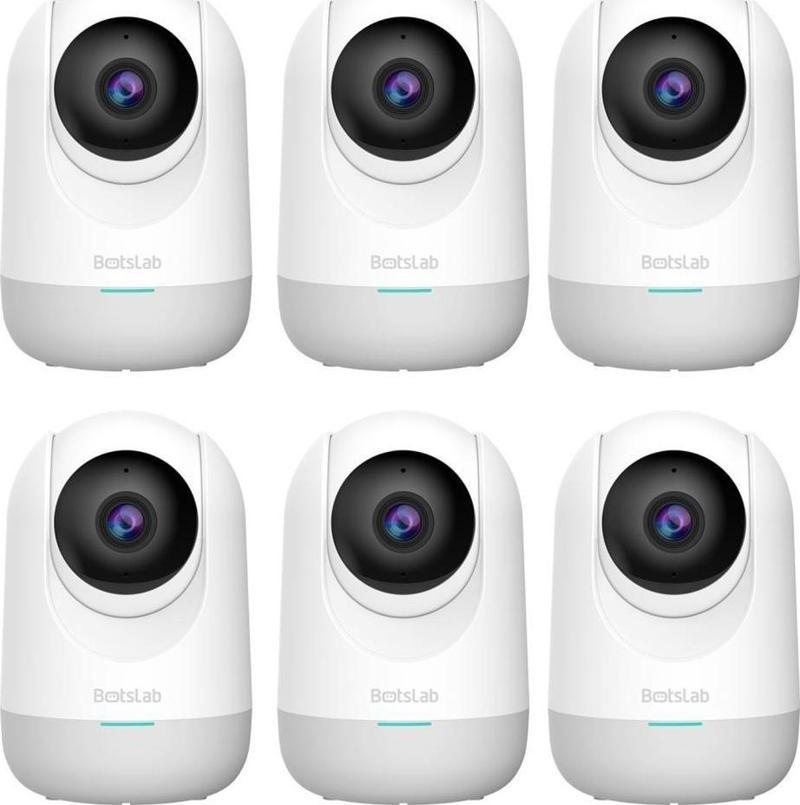 Botslab 360+ C211 2K Pro Medium Bundle WiFi 360° Güvenlik Kamerası Bebek Monitörü Evcil Hayvan Kamerası IP Kamera 6'Lı