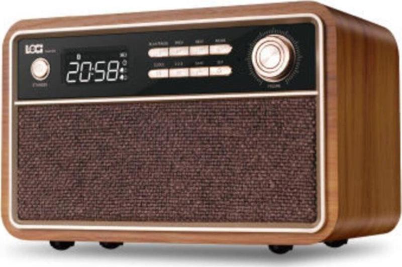 Loci D29 Retro Ahşap Fm Radyo Saat Usb Sd Bluetooth Hoparlör + Kumanda