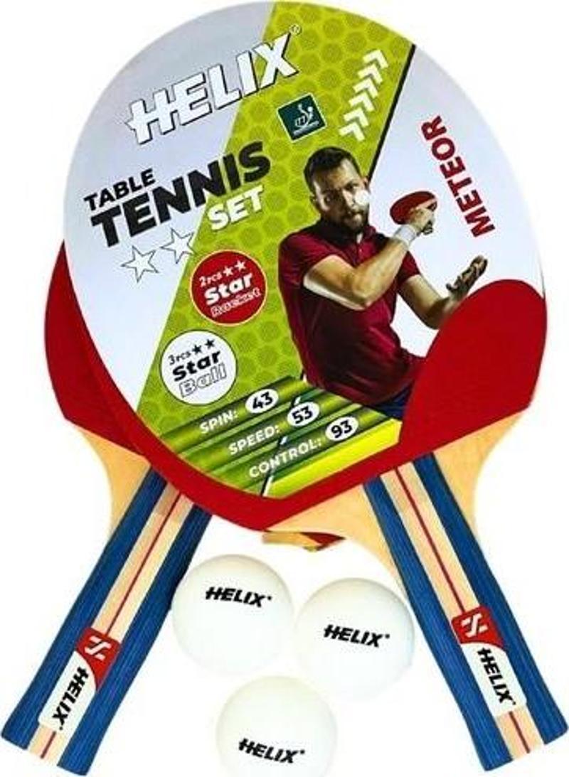 Meteor 2 Yıldız Masa Tenis Raket Seti