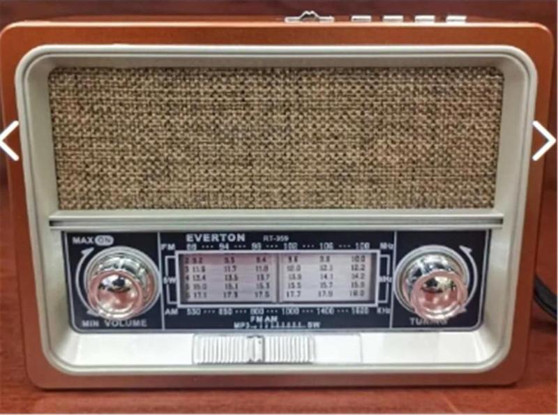 Rt-359 Fm-Am-Sw-Usb - Tf Player Güneş Enerjili Nostaljik Radyo