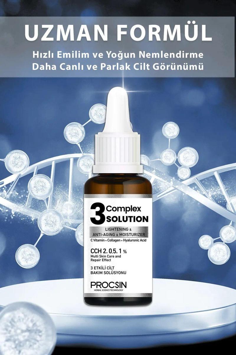 Aydınlatıcı + Sıkılaştırıcı + Nemlendirici 3 Complex Solution 20 ML