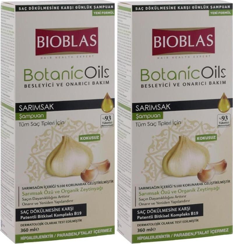 Organic Oils Şampuan 360 Ml Sarımsak Özlü X 2 Adet