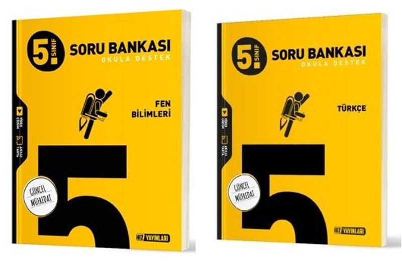 Hız 2025 5. Sınıf Türkçe + Fen Bilimleri Soru Seti 2 Kitap