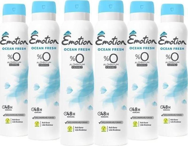 Ocean Fresh Kadın Deodorant 6x150ml