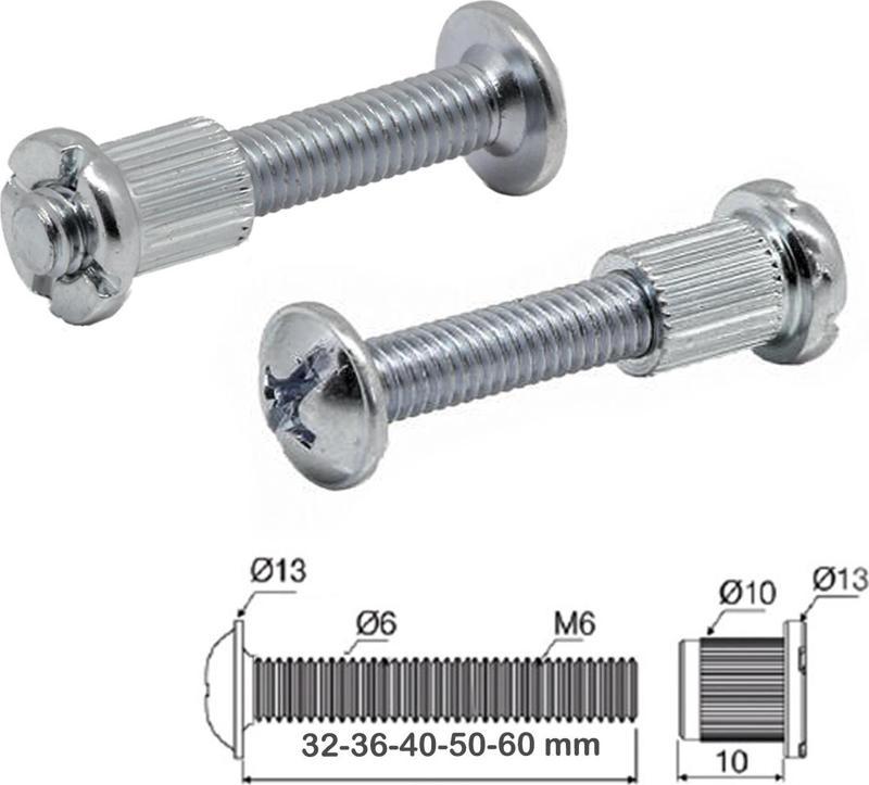 METAL MONTABENT ÇİNKO 6X32 TAKIM ( 10 ADET )