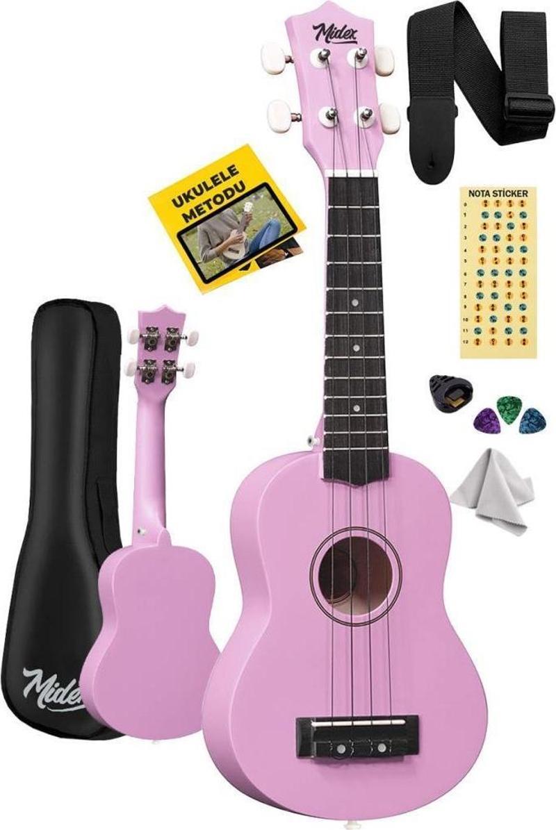 UKX-901PU Lila Soprano Ukulele (Askı Çanta Metod Pena)