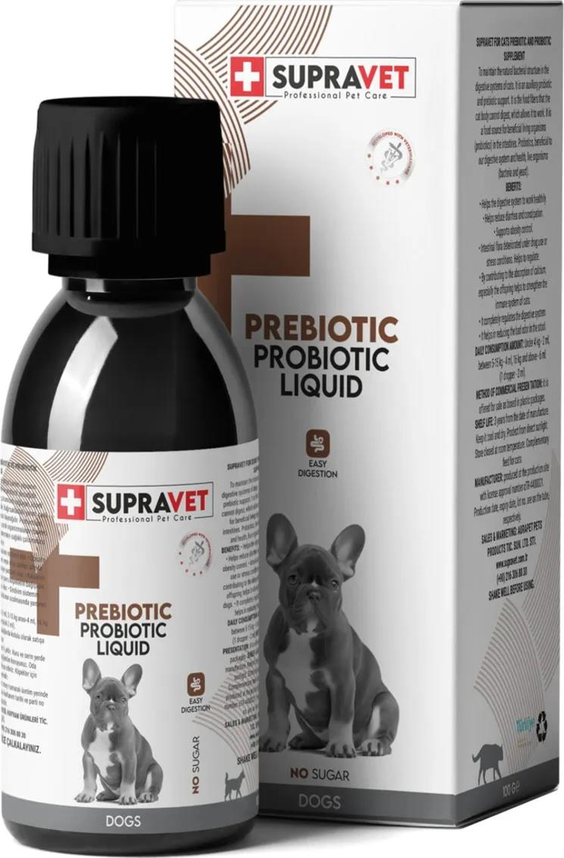 Köpek Bağışıklık Güçlendirici Sıvı Probiyotik + Prebiyotik Takviyesi 100ml