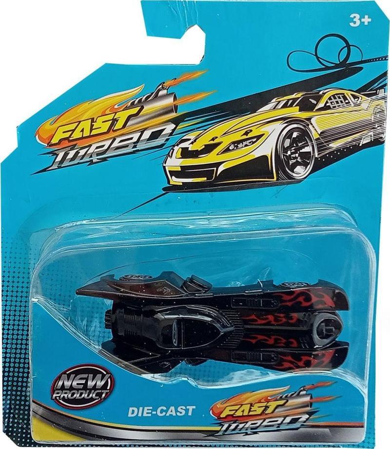 Ateş Boyalı Yarasa Araba Die Cast 1:64 Ölçekli Metal Tasarım