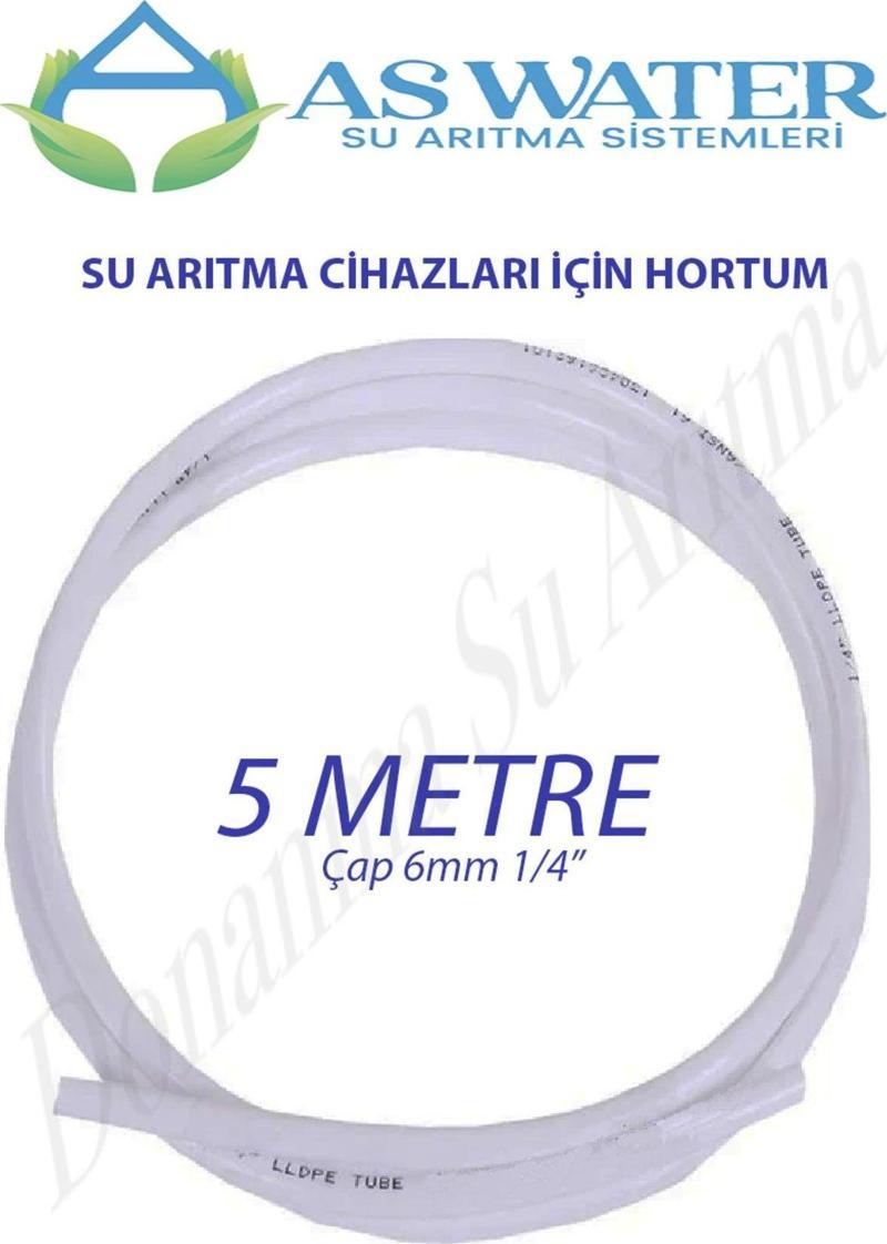 Su Arıtma Cihazı Hortumu ( 1/4") 6 Mm Beyaz