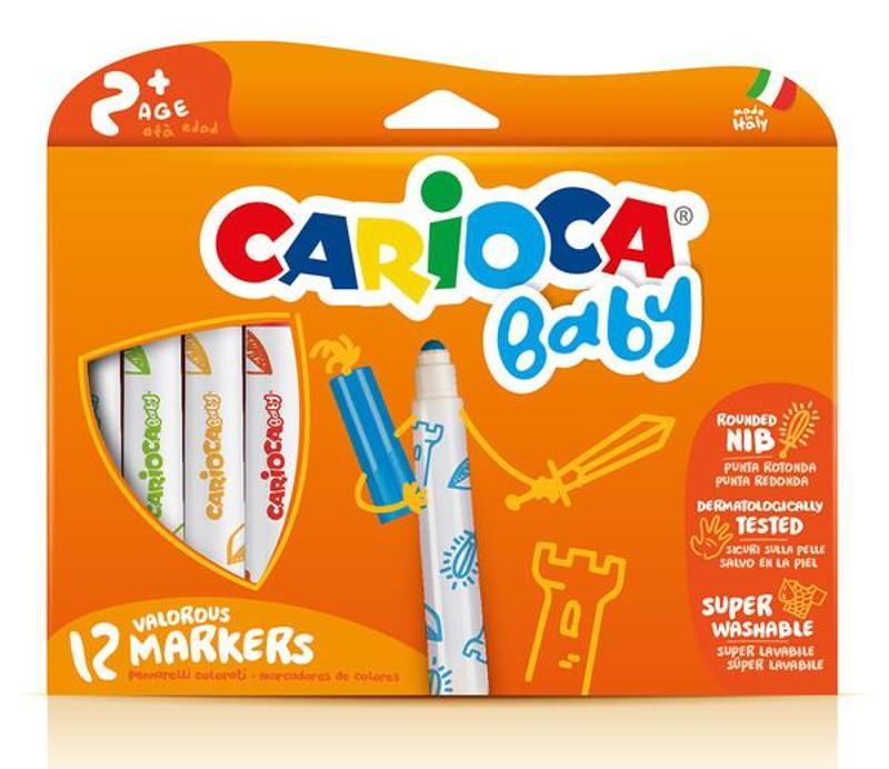 Carioca Carioca Süper Baby Süper Yikanabilir Keçeli Boya Kalemi 12Li 42814