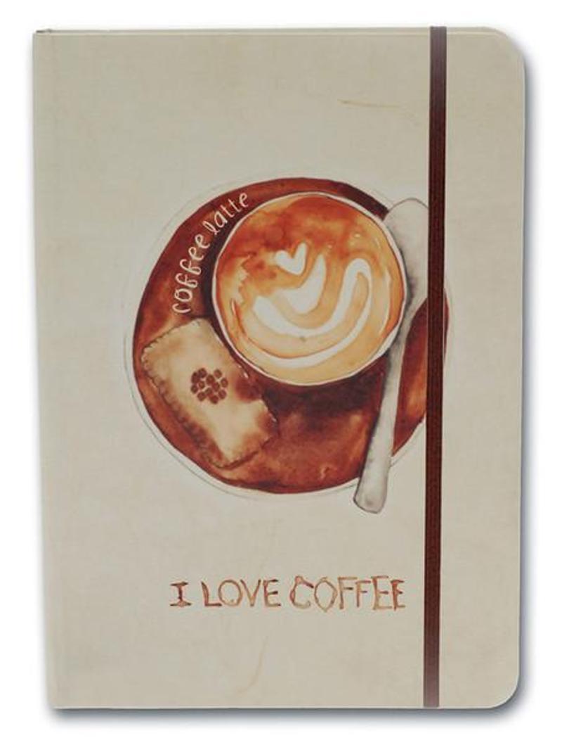 Notelook Notelook I Love Latte Coffee A6 Çizgili