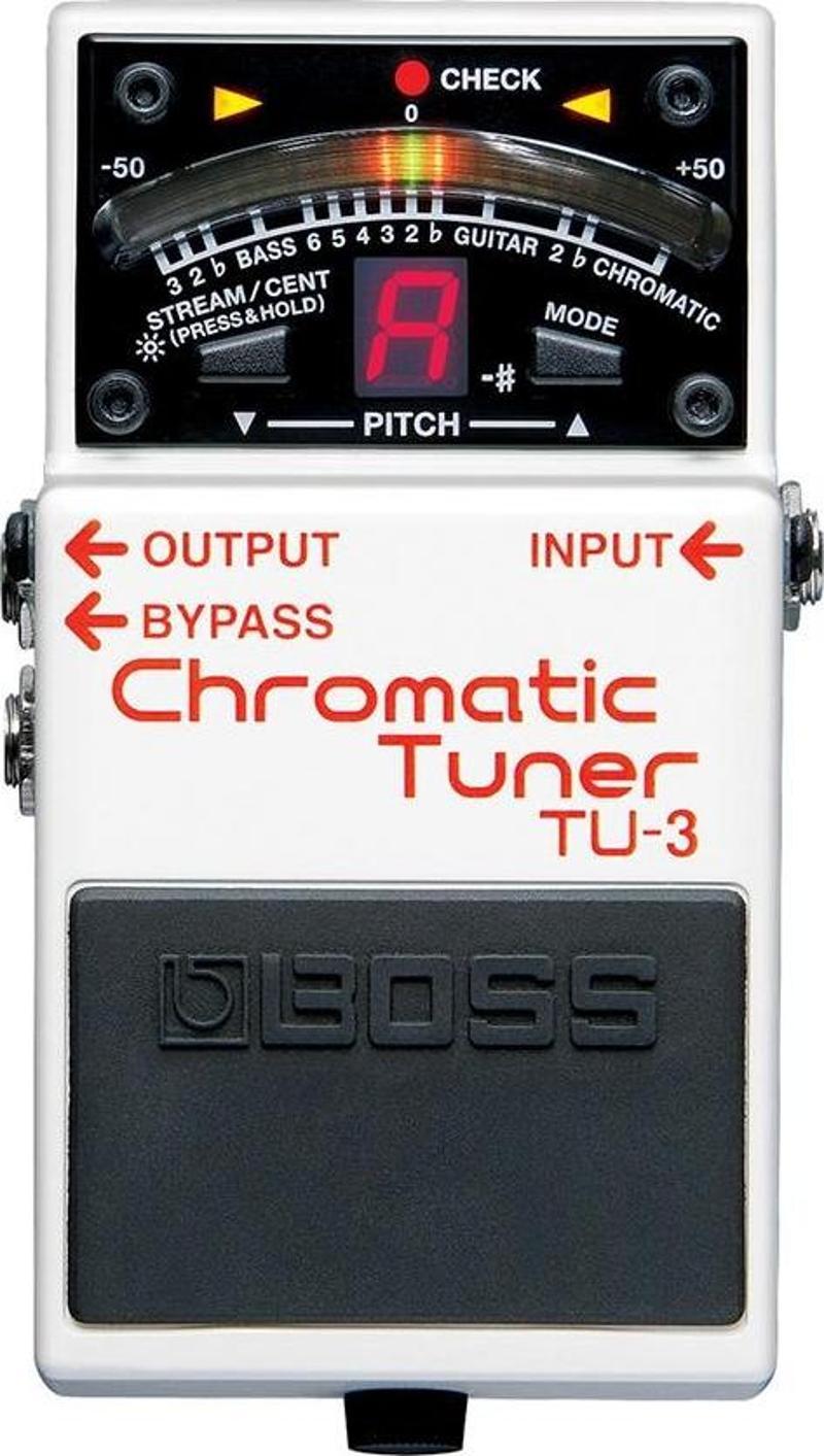 TU-3 Chromatic Tuner Bas ve Elektro Gitar için