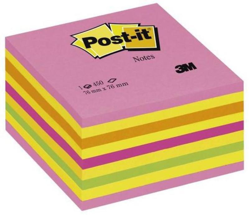 Post-it Post-it Küp Not Gökkusagi Pembe Tonlari 450 Yp 76x76mm 2028-NP