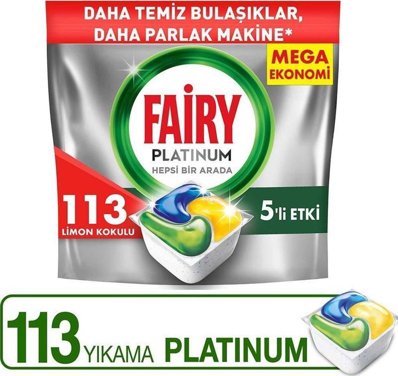 Platinum Bulaşık Makinesi 113 Yıkama Limon Kokulu