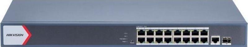 DS-3E1518P-EI/M 16 Port 130w 1xGigabit Uplink 1xSfp Gigabit Poe Switch