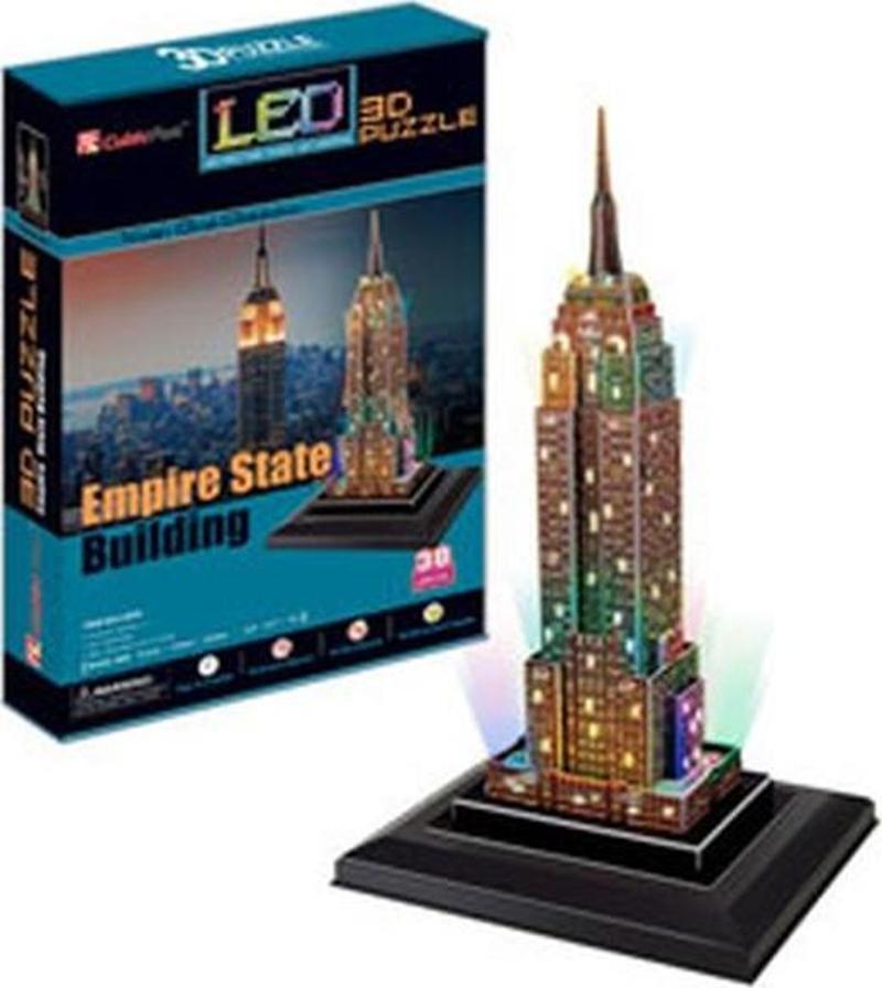 Empire State Binası ABD LED Işık Seri 3D Puzzle L503H