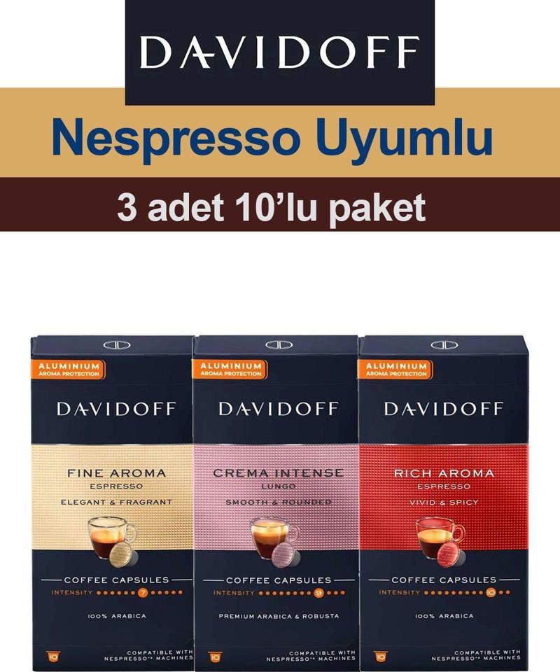 Nespresso Uyumlu Kapsül Kahve Seti | Fine - Rich - Intense