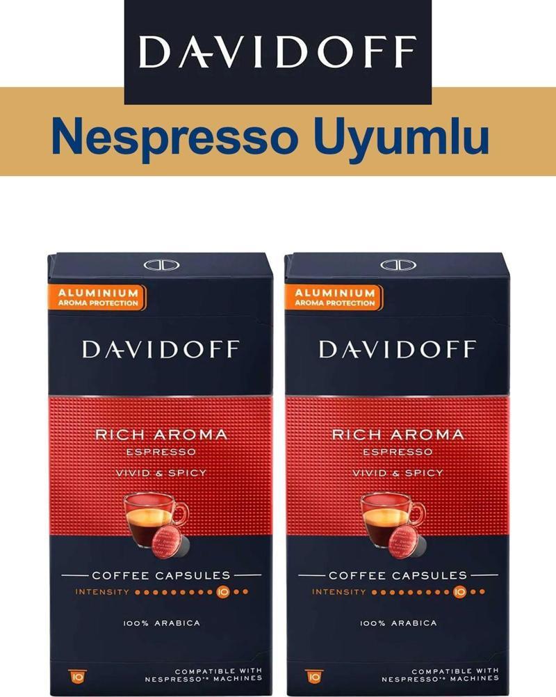 Nespresso Uyumlu Kapsül Kahve Rich Espresso 2 x 10 adet