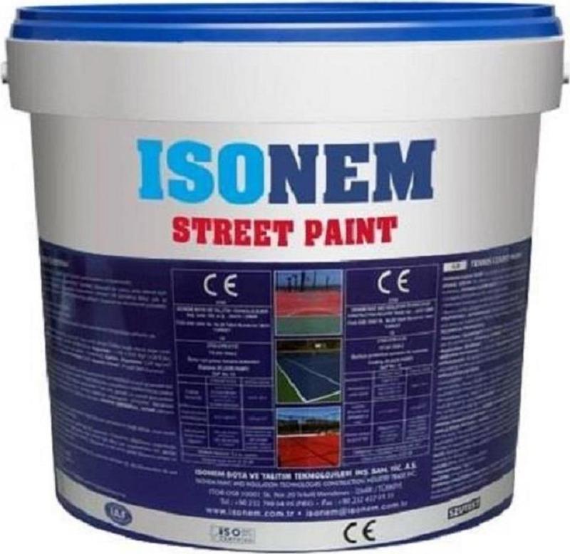 İsonem Street Paint Asfalt Ve Beton Zemin Boyası 10 Kg Beyaz