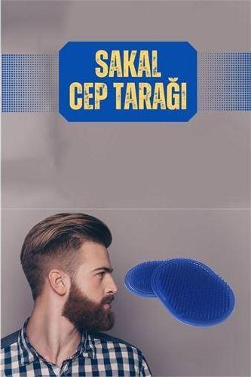 Beretta Sakinleştirici Sakal Saç Tarama Tarağı MAVİ