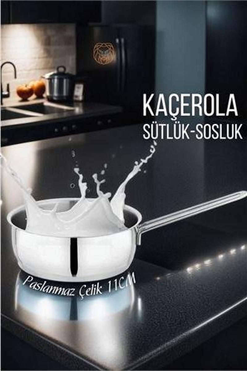 Çelik 11 cm Mini Sütlük Sosluk Martorano Design